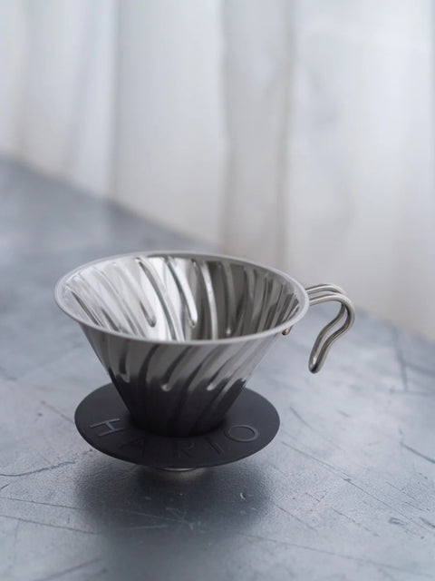 HARIO V60 Metal Dripper Silver 02